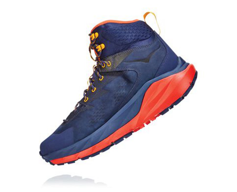 Botas De Montaña Hoka One One Hombre Azules/Rojos - Kaha Gore-Tex - JNZO56981